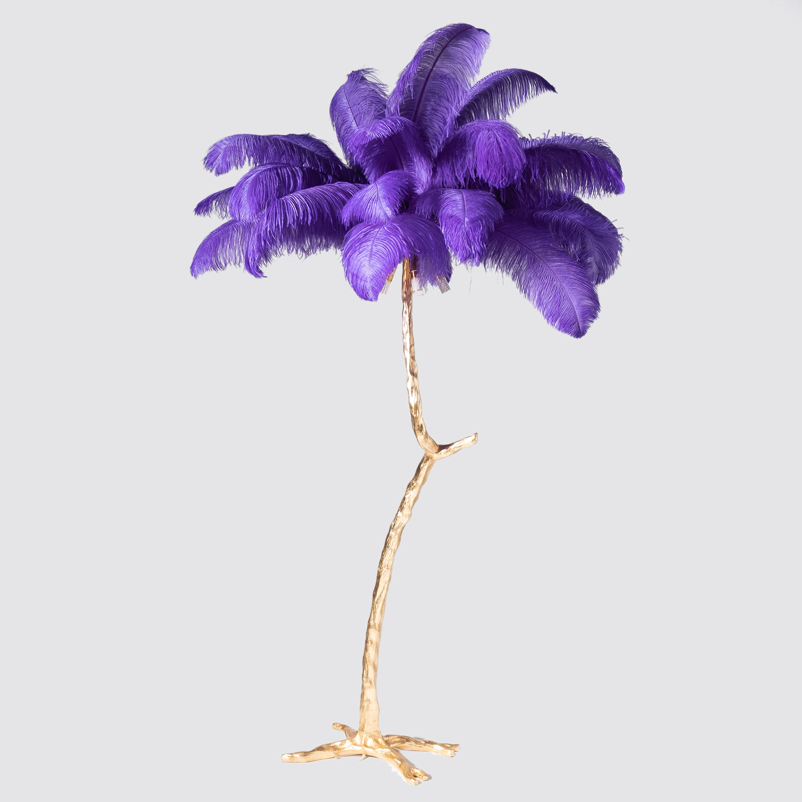 Φωτιστικό Επιδαπέδιο ''Ostrich'' Μπλε/Χρυσό 170 εκ.
