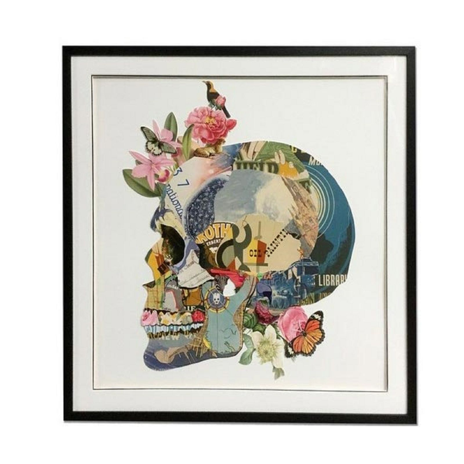 Πίνακας Κολάζ “Skull” 100x100 εκ.