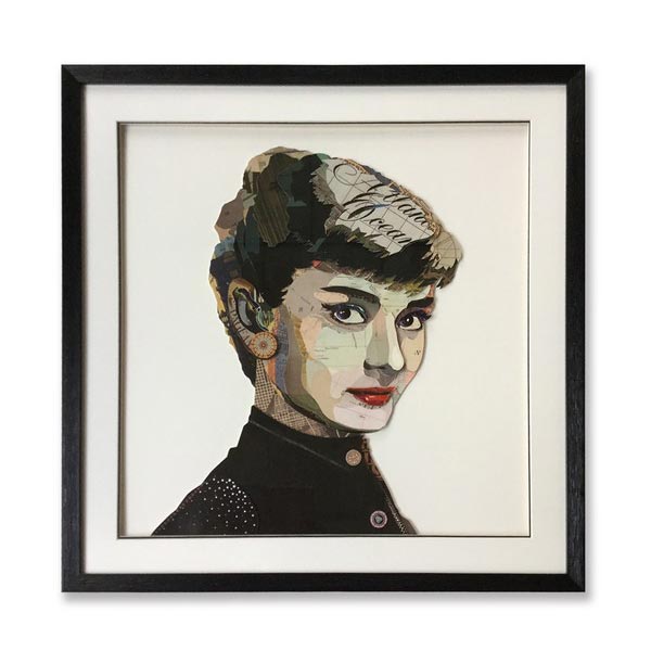 Πίνακας Κολάζ “Audrey” 75x75 εκ.