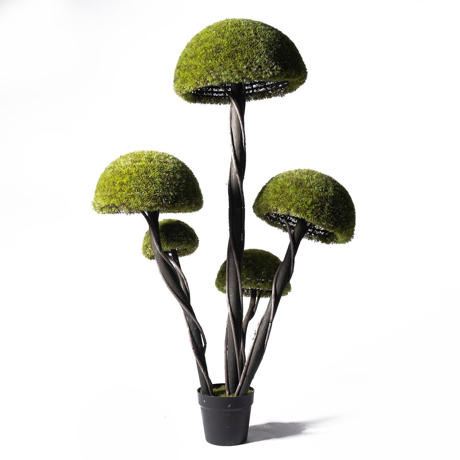 UV Τεχνητό Δέντρο Μπονσάι Moss ''Mushroom'' Πενταπλό Πράσινο 180 εκ.