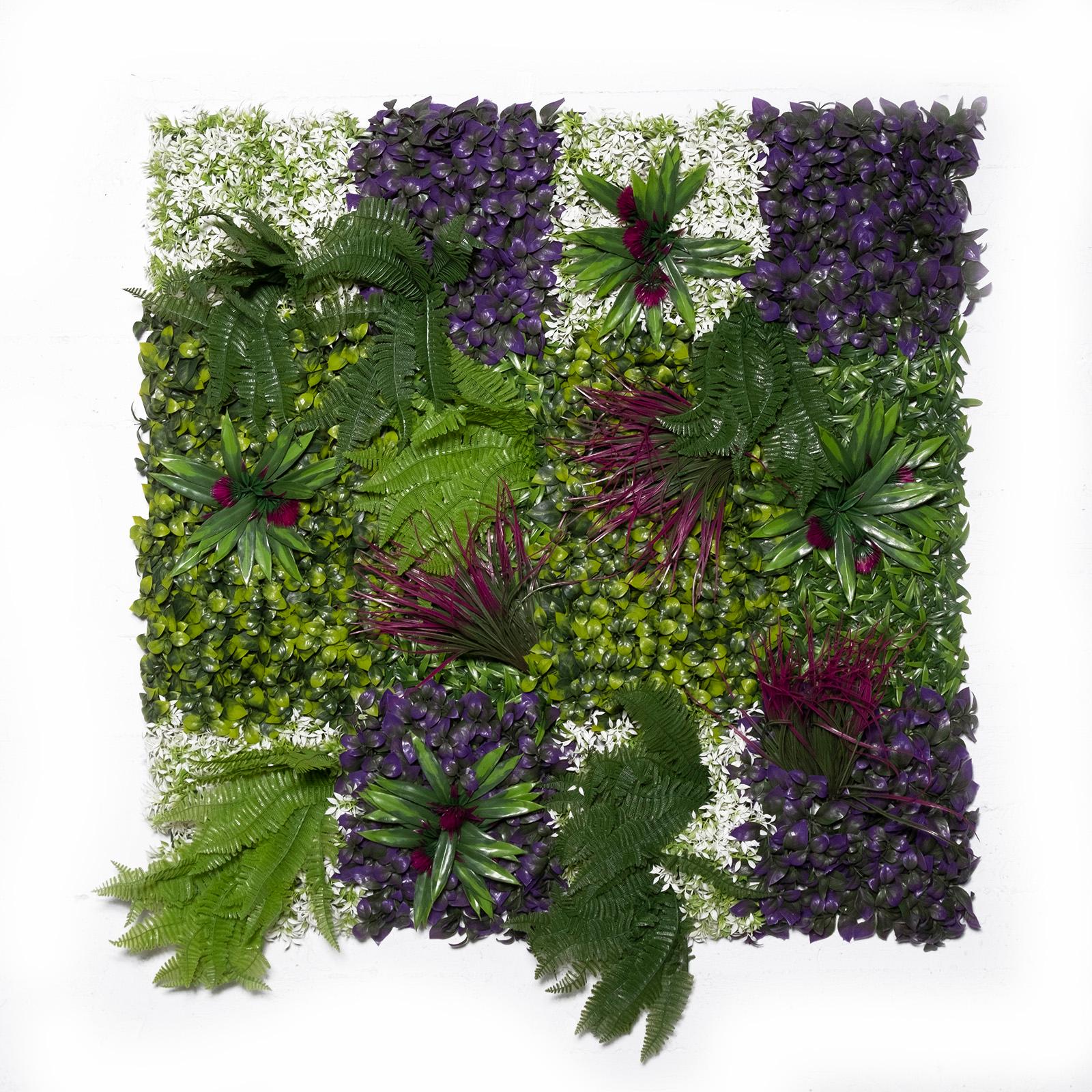 Artificial Wall Panel Ficus with Fern "Playful" 100x100 cm.