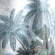 Φωτιστικό Οροφής Βελούδινο “Tropical” Πολύχρωμο Ε27 50x50x56 εκ.