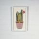 Πίνακας Κολάζ “Cactus” 30x50 εκ.