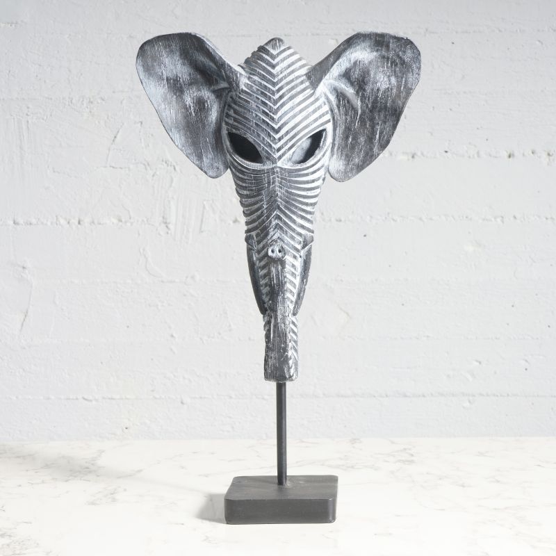 Διακοσμητικό Ελέφαντας Πολυρεζίνη Γκρι 48 εκ.