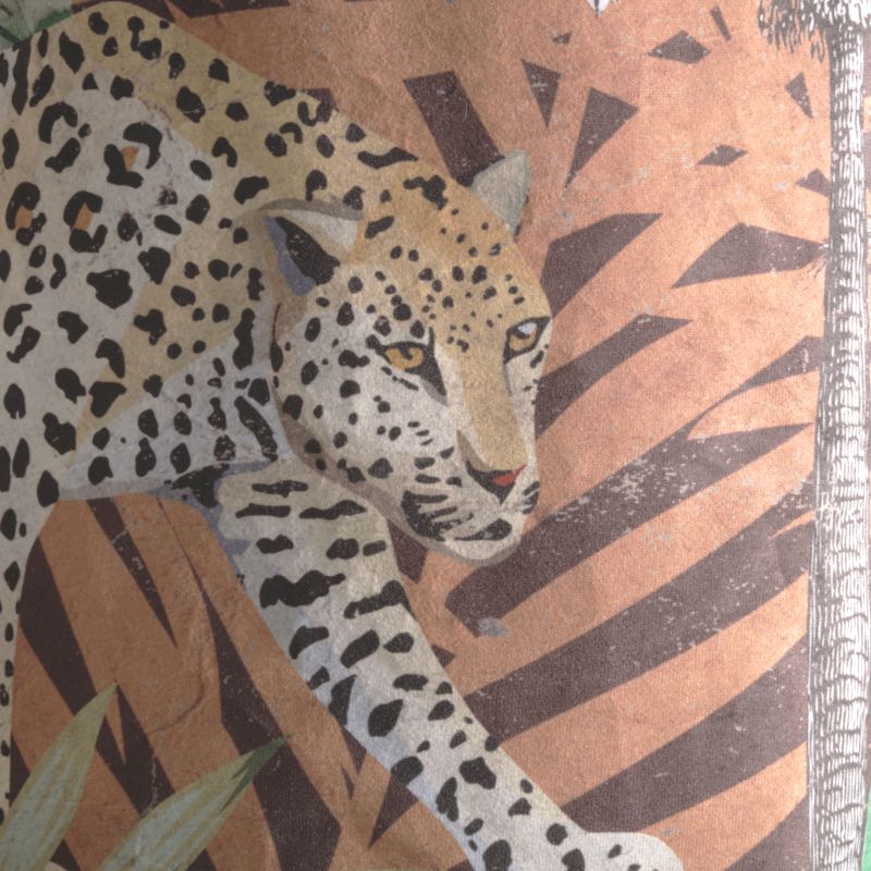Φωτιστικό Οροφής Βελούδινο “Animal Print” Πολύχρωμο Ε27 50x50x56 εκ.
