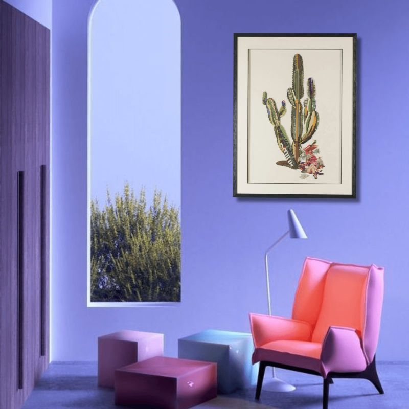 Πίνακας Κολάζ “Cactus” 60x80 εκ.