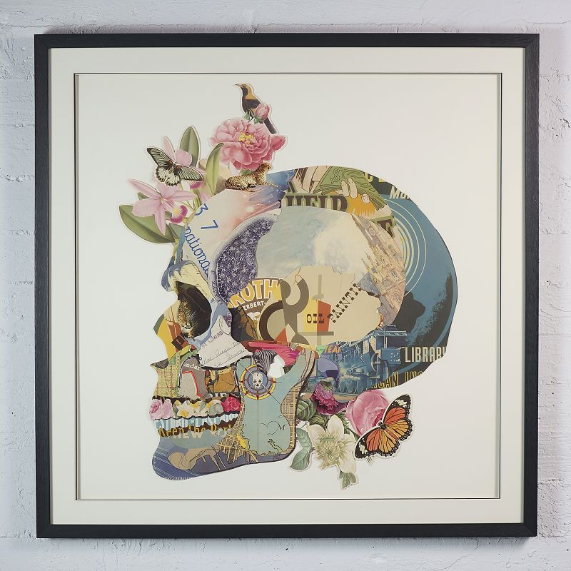 Πίνακας Κολάζ “Skull” 100x100 εκ.