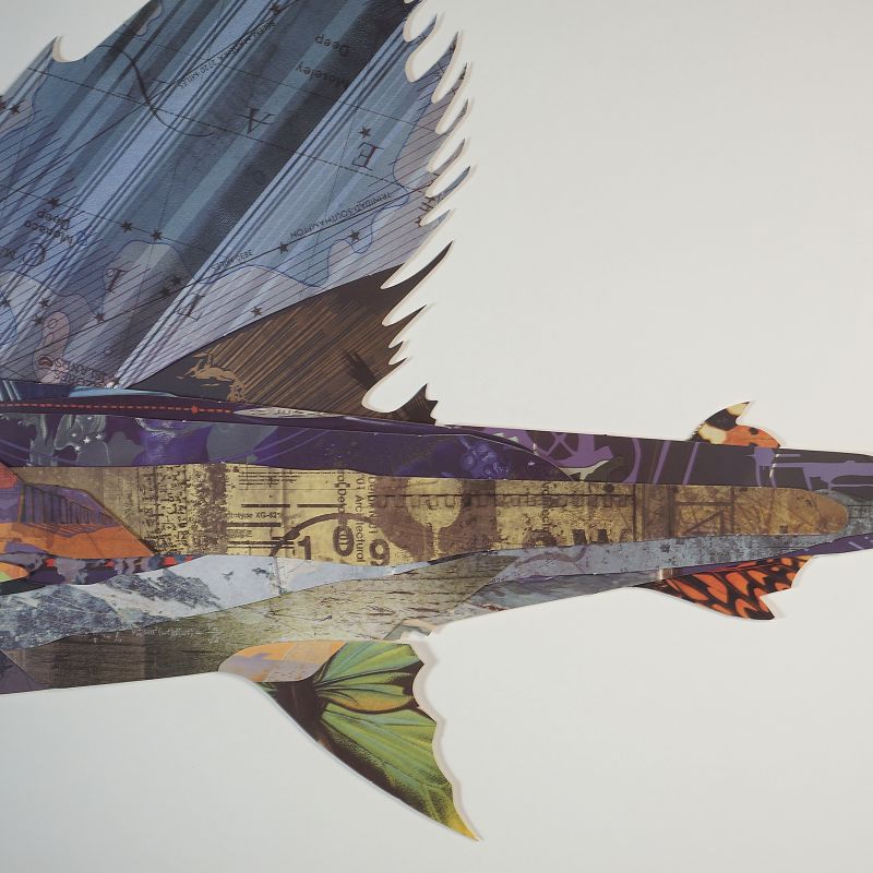 Πίνακας Κολάζ “Swordfish” 130x65 εκ.