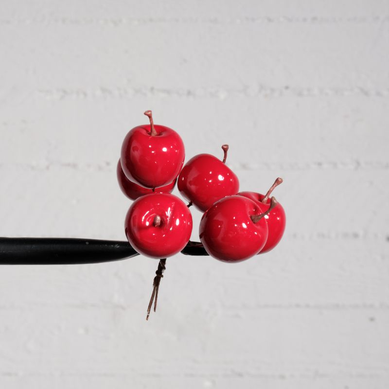 Διακοσμητικό Μήλο Κόκκινο Set/24 Ø3,5 εκ.