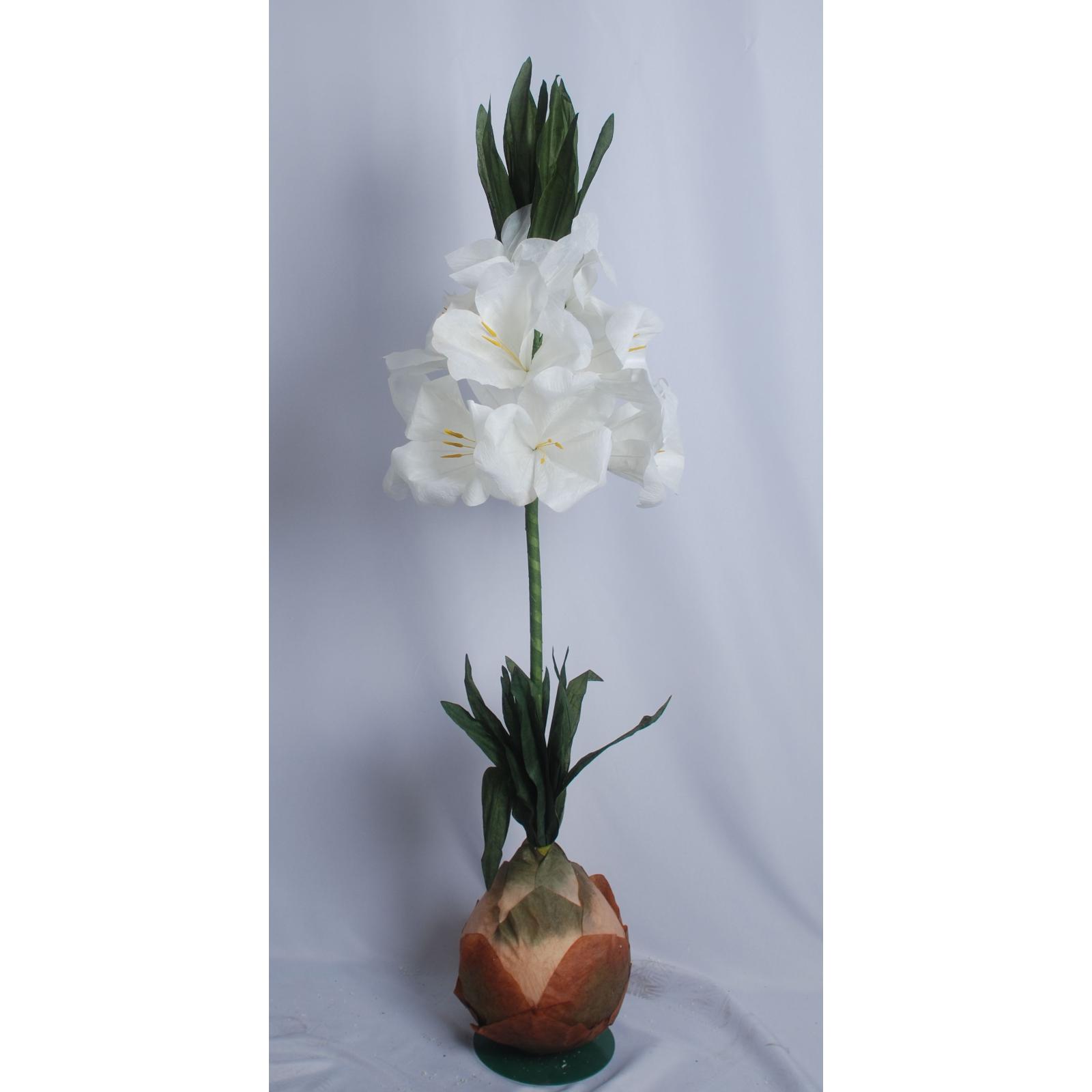 Τεχνητό Κλωνάρι Ανανά "Ivory Crown" D45 Λευκό 150 εκ.