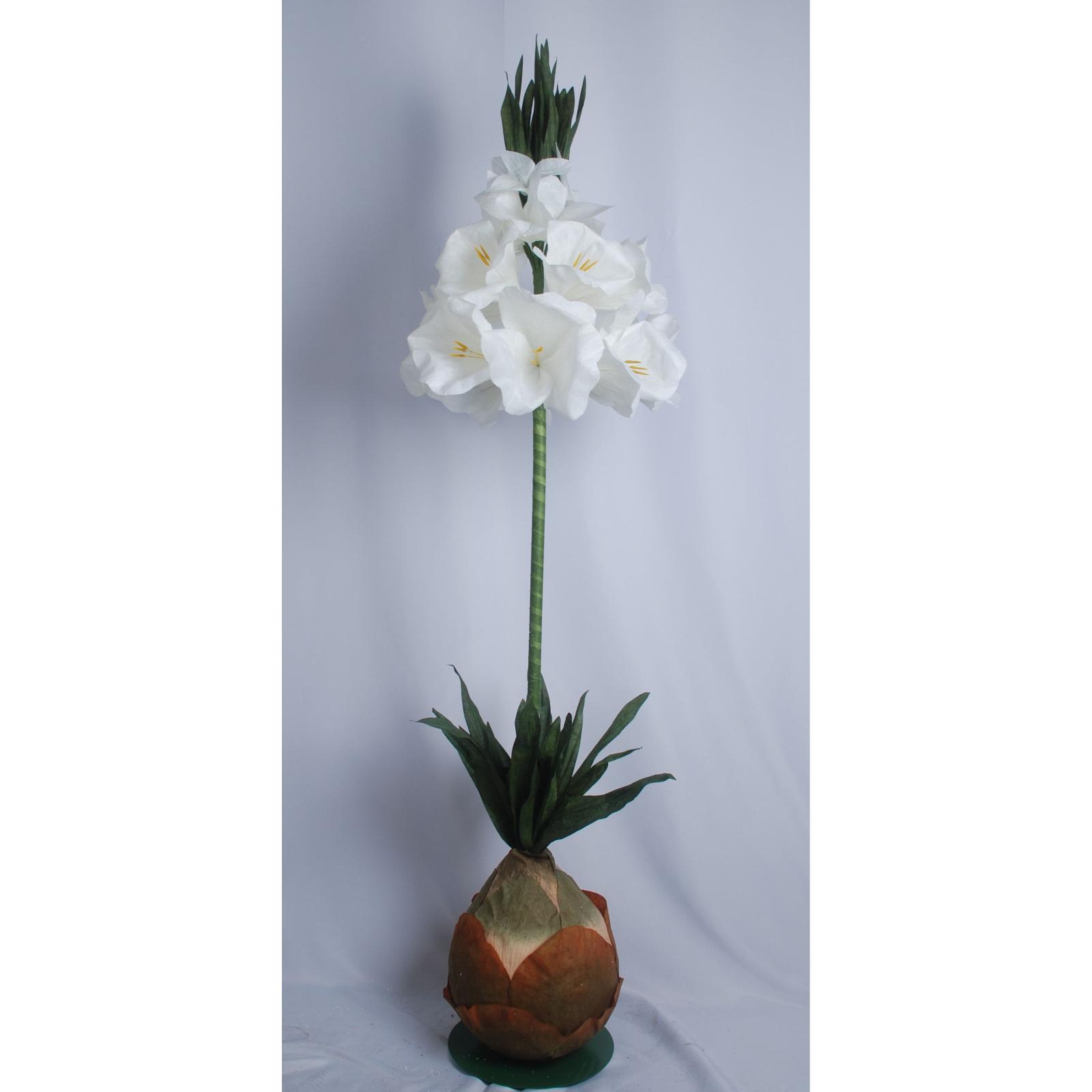 Τεχνητό Κλωνάρι Ανανά "Ivory Crown" D55 Λευκό 200 εκ.